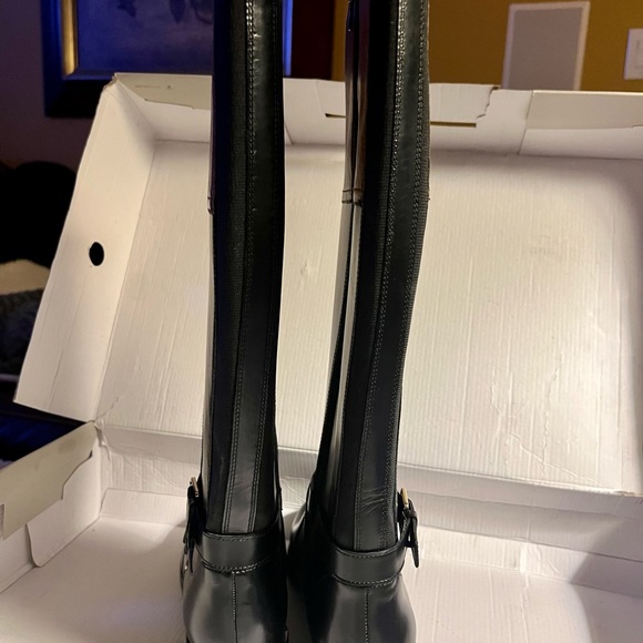 BANDOLINO “TALL” BLK/BRN Multi-LEATHER 🐎Jimani Riding Boots NEW w/or without Box - Picture 3 of 16